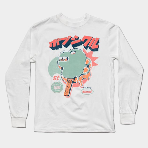 Kaiju Ice pop Long Sleeve T-Shirt by Ilustrata